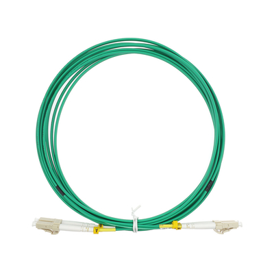 Colore verde misto OM3 LSZH di toppa di LC UPC del cavo a fibre ottiche duplex del cavo