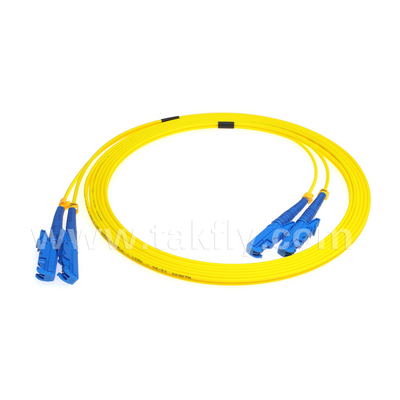Norma gialla delle Telecomunicazioni del cavo a fibre ottiche LSZH Zipcord di E2000-E2000 MP G657A2
