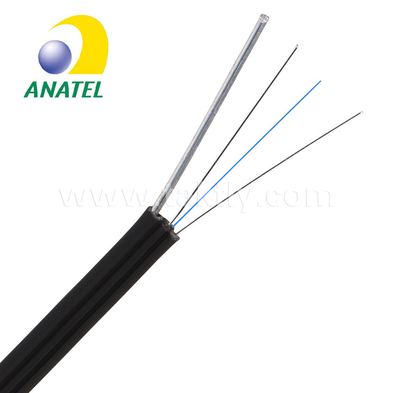 Cavo flessibile all'aperto della fibra dei 2 centri di MP G652D del cavo a fibre ottiche di sostegno nero di auto