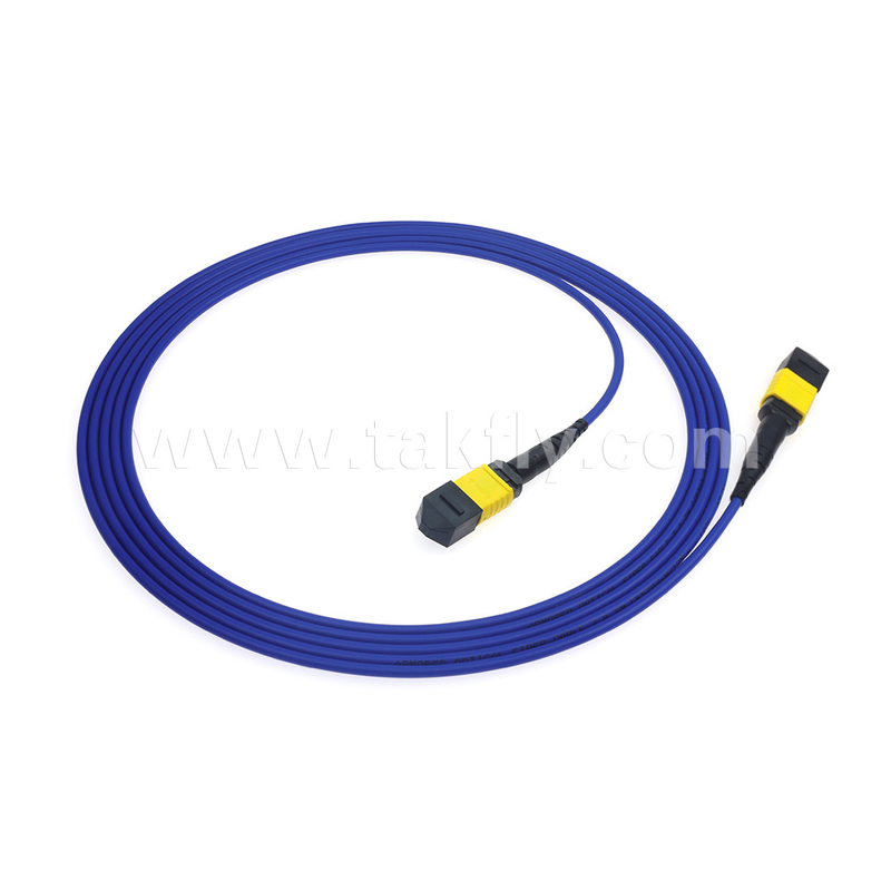 Centro dati FTTX Cavo in fibra ottica MPO Patch Cord MTP Cavo a tronco SM MM Jumper blindato