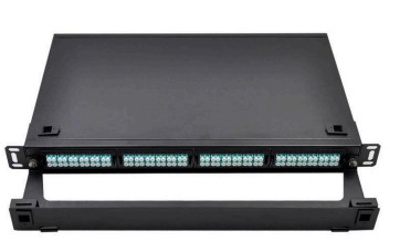 96F Cassette Adapter Panel 1U Rack Mount MPO Patch Panel per Data Center Altezza 1U