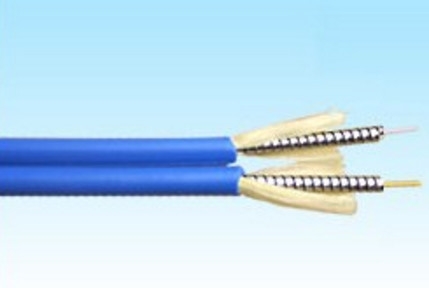 Cavo ottico blindato duplex con diametro 4,0*7,0 mm e raggio di piegatura 20D/15D