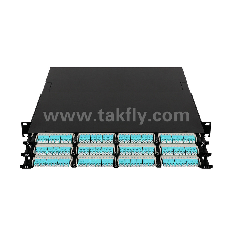 Fibra ottica MPO Cassetta MTP Patch Panel 144 Core Super alta densità per data center FTTX