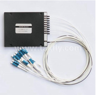 1%TAP 8+1CH CWDM Mux Demux ABS Box 2.0mm 3.0mm LC APC connettore