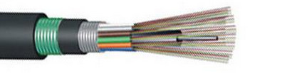 GYTA53 2-144F Cavo ottico esterno a involucro duplex con materiale di involucro in MDPE/HDPE