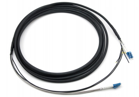 Connessione protetta per rami esterni LC-LC GYFJH 7.0mm LSZH Nera 2Core Tipo di connettore -20C  70C Temperatura di funzionamento