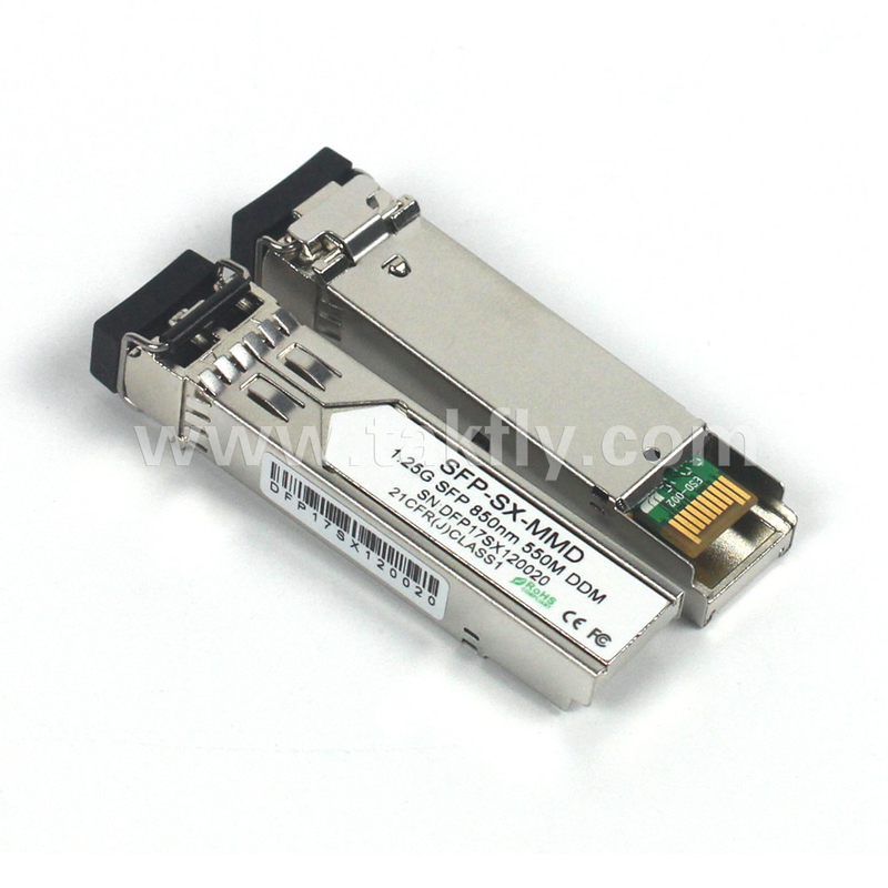 1.25G SFP 850NM 550M MMF DDM LC CISCO JUNIPER HUAWEI COMPATIBILE SFP MODULO di trasmettitore ottico