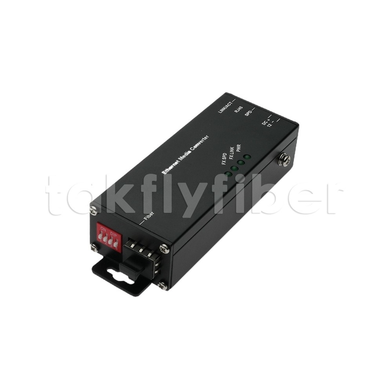 10 100 1000M Mini tipo convertitore di media industriali con porta SFP per applicazioni ad alta temperatura