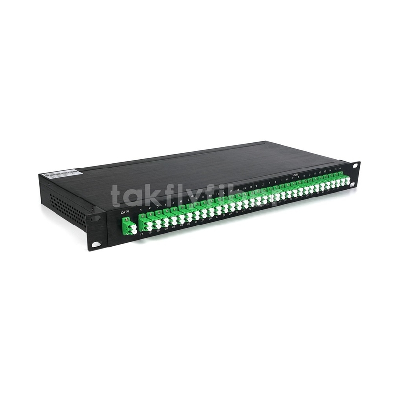 1x32 Fibra ottica PLC Splitter CATV WDM con IP in 1U 19 Inch Rack Mount