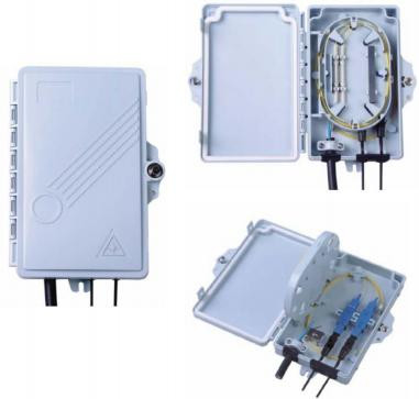 Cassa di terminazione in fibra ottica FTTH adatta sia per uso esterno che interno