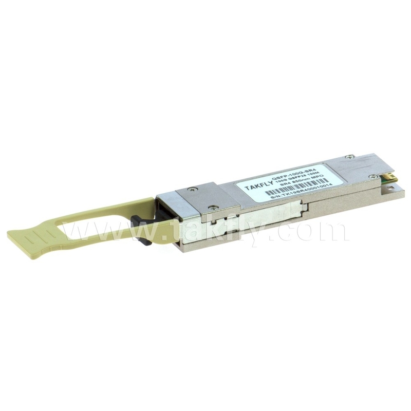 100Gbps QSFP28 SR4 850nm 100m MPO con trasmettitore DDM Fino a 27.952 Gbps