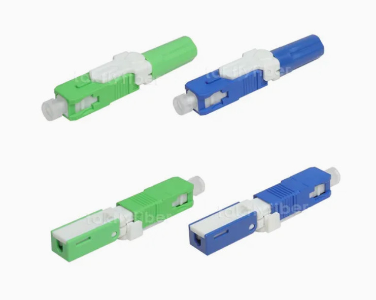 LC Connector Style SC Fast Connector per CABLE FIBRA OPTICA di diametro di fibra 0,125 mm