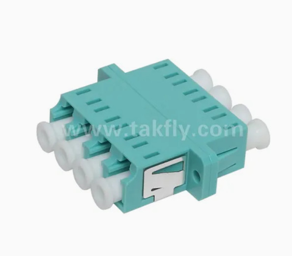 LC Quad APC Upc 4 Core Adapter in fibra ottica con flange Simplex e Duplex Body Style
