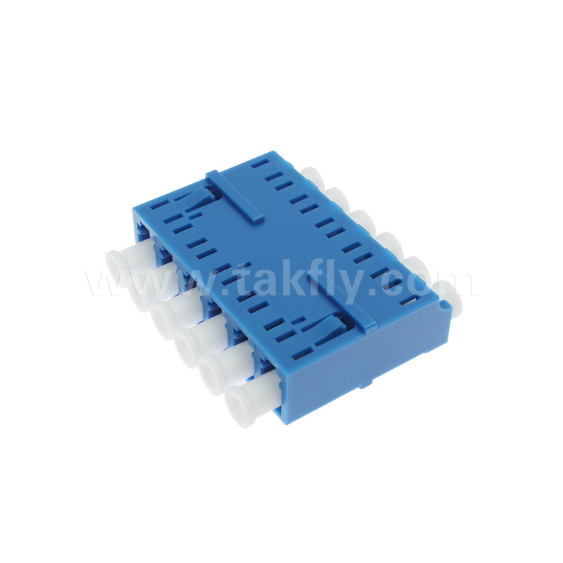 LC/UPC 6 Ways Adapter, SM OS2, Blu, senza flange Single Mode per la rete