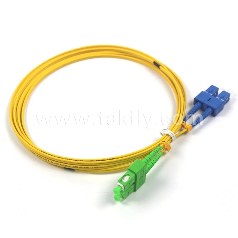 SC-SC Single Mode Duplex Fiber Optic Patch Cable 0,9 mm-3,0 mm