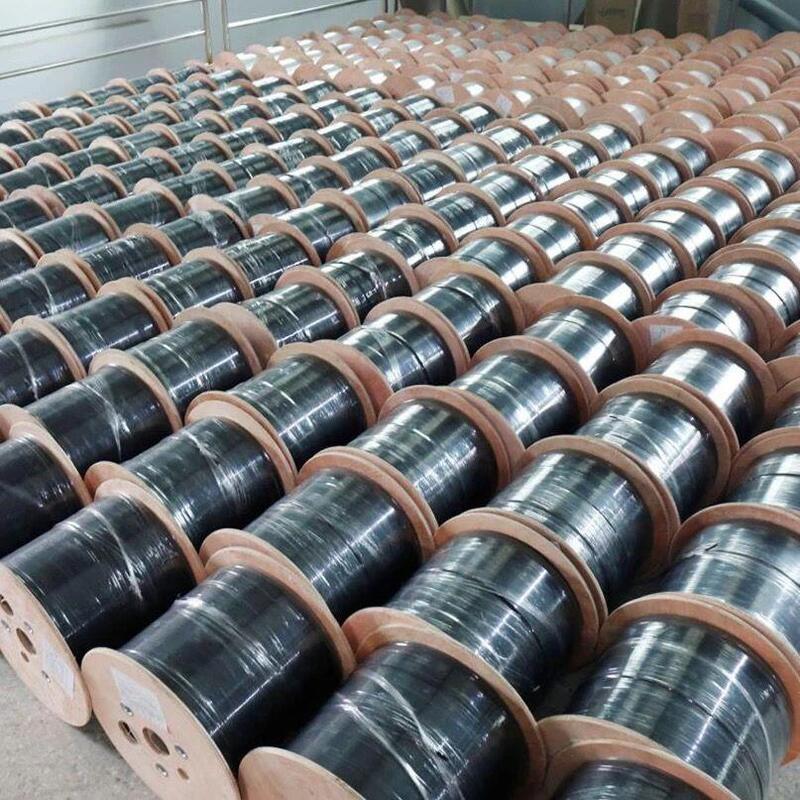 Coda a treccia SC/APC FTTH con cavo drop con fibra G657A1 e guaina LSZH nera per una connettività affidabile