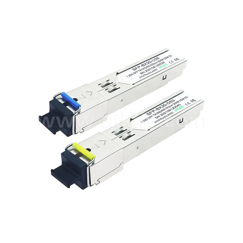 Modulo ricetrasmettitore ottico SFP 1.25Gbps 20KM SC Bidirezionale per Data Center FTTH FTTX