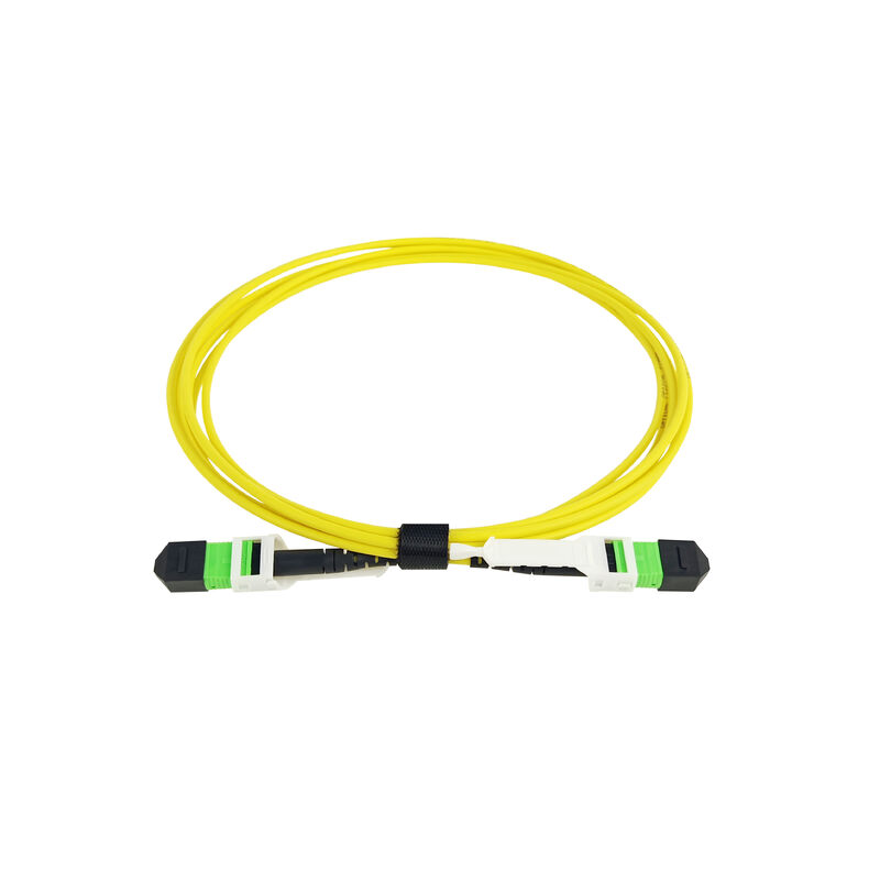 MPO MTP Fiber Connector with Pull Tab SM MM OM3 OM4 OM5 Fiber Optical Breakout Cable Fiber Optic Patchcord/Optical Fiber Patch Cable/Optical Fiber Trunk Cable/Optical Fiber Fanout Cable per elevata densità