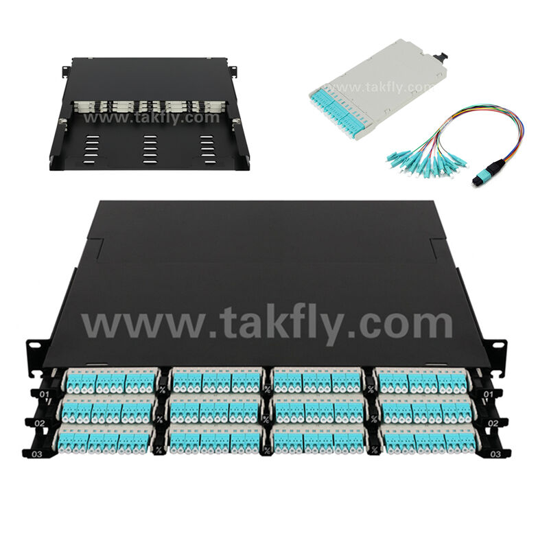 Fibra ottica MPO Cassetta MTP Patch Panel 144 Core Super alta densità per data center FTTX