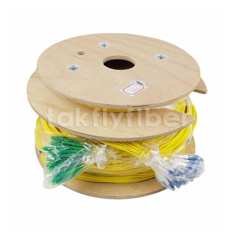 Cavo di rottura in fibra ottica ad alta densità a 48 nuclei con assemblaggi di cavi multifibra a guaina LSZH