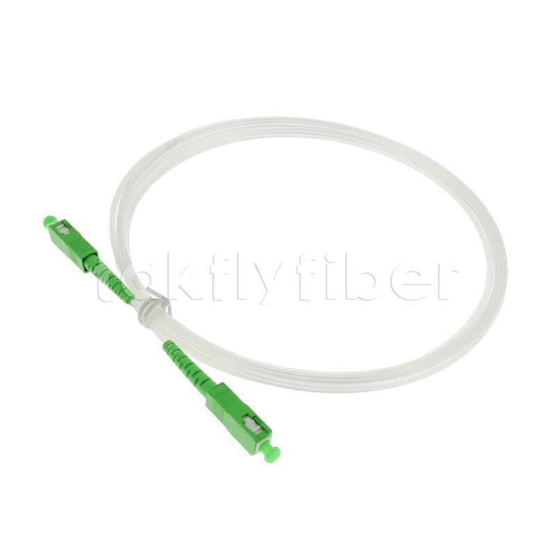 Cavo patch in fibra ottica trasparente invisibile da interno FTTH 2.0*3.0mm SC/APC a SC/APC con fibra G657A