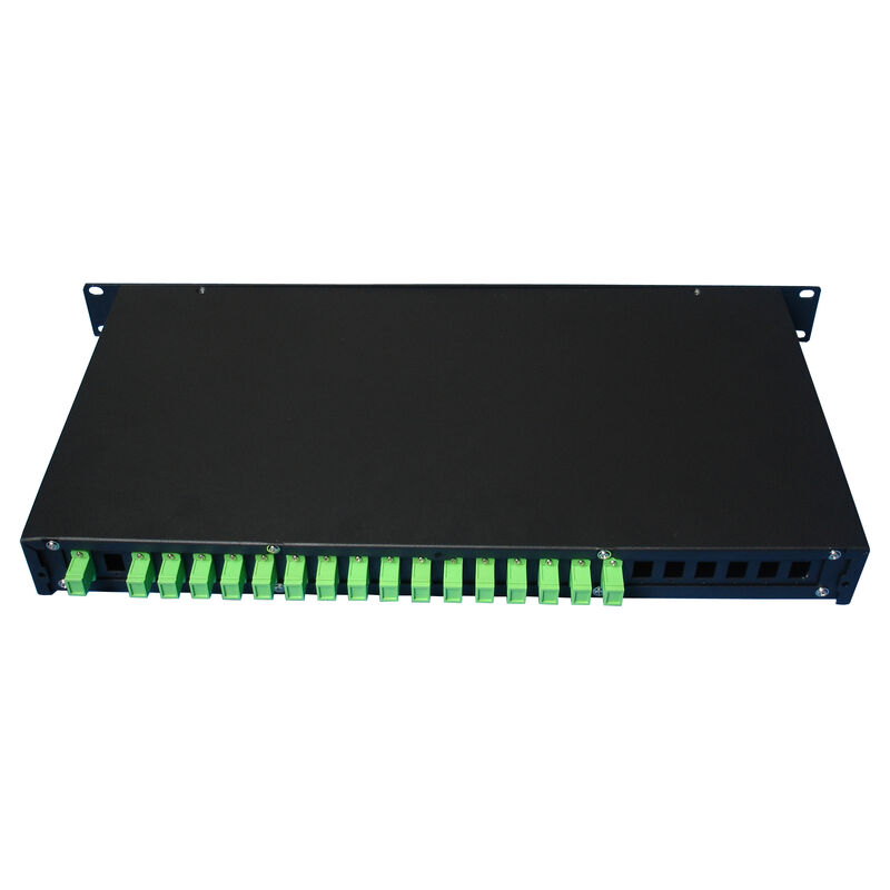 Fibra ottica SC APC/UPC monomodale G657A con supporto per rack splitter PLC per telecomunicazioni FTTx di data center