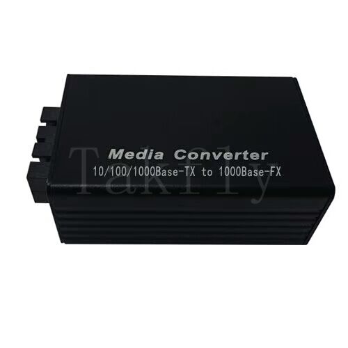 Mini 100M Fast Ethernet Media Converter, 10/100Base-TX a 100Base-FX, alluminio, estensione fino a 100 km