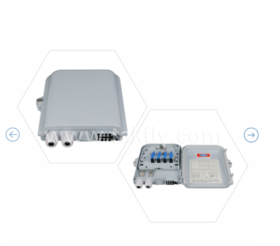 FTKS-1805-8E Box di terminazione con 8 PCS SC/UPC SM SX adattatore e pigtail completamente installato