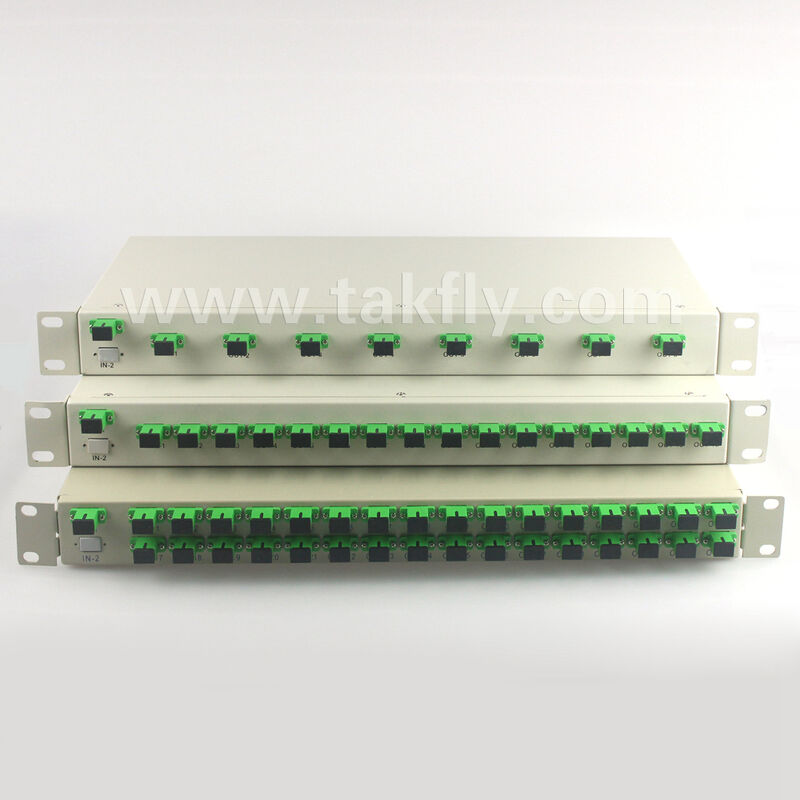 1U Rack Mount PLC Splitter con elevata uniformità, supporto a piena lunghezza d'onda e capacità di funzionamento inverso
