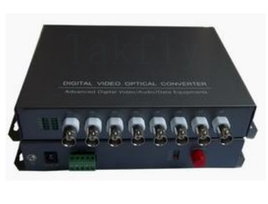 Convertitore ottico video digitale a 8 canali: video conveniente, a lunga distanza, non compresso con dati RS485 su fibra singola