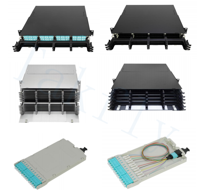1U / 2U / 4U pannello di patch MPO per cassette ad alta densità