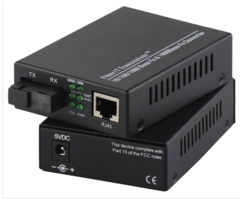10/100/1000Base-TX a 1000Base-FX SC Converter multimediale a fibra singola