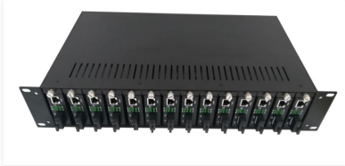 14 Slot Media Converter Rack mount Chassis un standard di 19 pollici 2U altezza rack-mount chassis