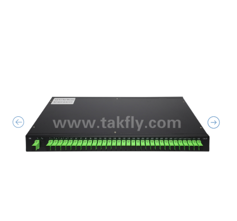 1U Rack Mount PLC Splitter Ottico   19 "Pannello, mono-modo G657A1, SC/APC, per la distribuzione del segnale ottico