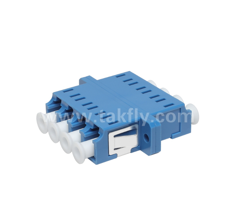 Adaptore a fibra quadri LC 4× LC Duplex, progettazione che consente di risparmiare spazio, per la connessione cavo-cavo e cavo-attrezzatura