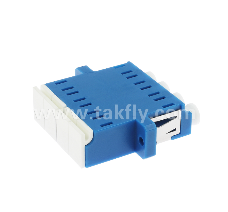 LC Quad Inner Shutter Adapter 4 in 1 LC Duplex con persiana integrata, UPC, protegge gli occhi dal laser a fibra ottica, per Data Center e connessioni a fibra ad alta potenza