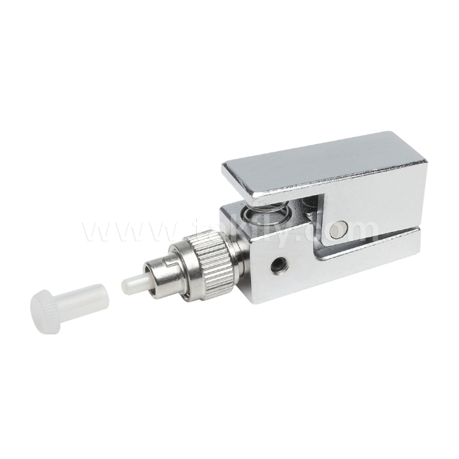 FC Square Type Bare Fiber Adapter – Epoxy‑Free, Reusable, Low Insertion Loss, for Optical Fiber Testing & Measurement Applications