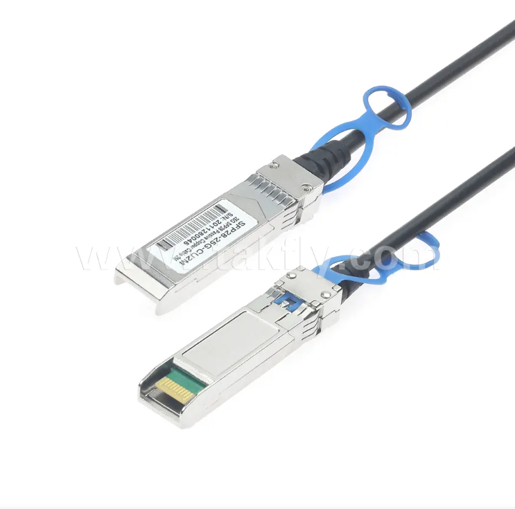 DAC 25G SFP28 ad alte prestazioni   Ideale per switch 25GbE e reti di data center
