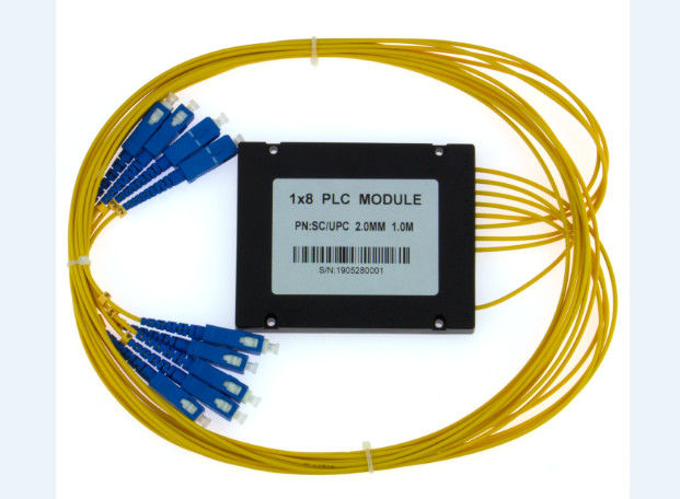 separatore ottico 1X8 dello SpA di 2.0mm del separatore dell'ABS dello SpA del separatore del contenitore a fibra ottica di modulo