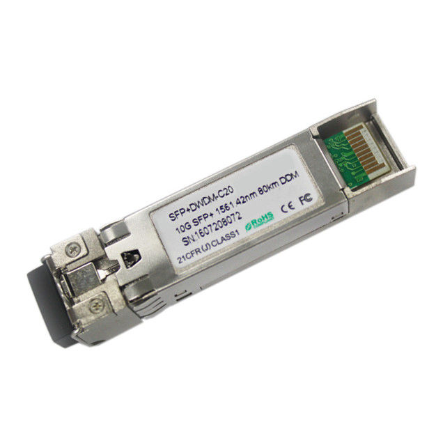 griglia del ITU della C-banda 50GHz 100GHz 200GHz dello ZR 80KM 24dB EML di 10G DWDM SFP+