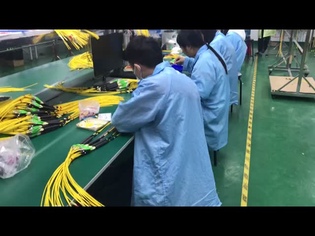 La CINA Cavo Trunk MPO Amphenol Personalizzato da 288 Fibre Singlemode OS2 con Perdita di Inserzione Massima di 0.35dB per Data Center per la vendita
