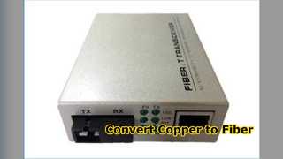 Convertitore in fibra Gigabit da TX a FX Rete veloce