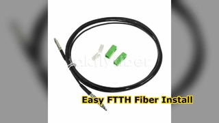 Cavo patch in fibra ottica con cavo flessibile FTTH SC spingebile