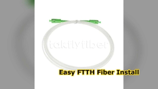 Cavo patch in fibra ottica per interni invisibile trasparente FTTH 2,0 * 3,0 mm da SCAPC a SCAPC